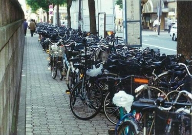 放置自転車の写真