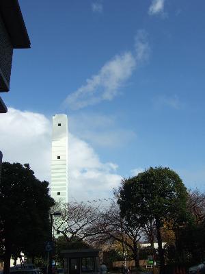 白煙排出状況の写真(12月3日・曇)