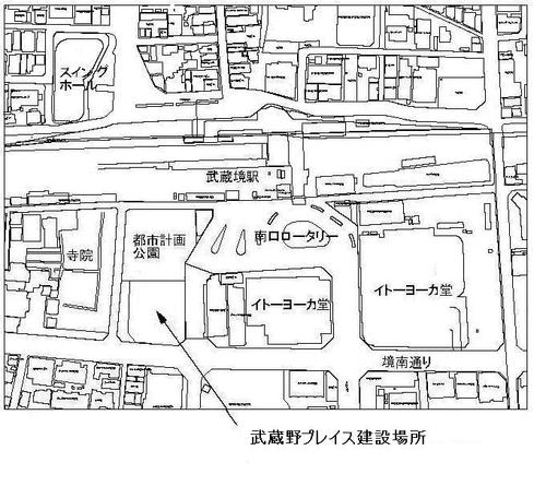 建設予定地の地図