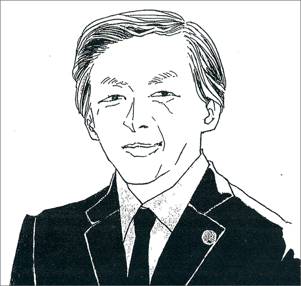 斉藤秀司校長（似顔絵）