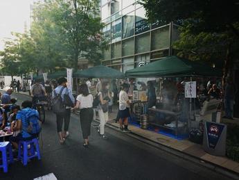 三鷹駅北口周辺地域の様子の写真