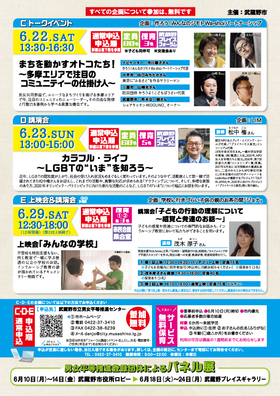 男女共同参画フォーラム2019チラシ裏