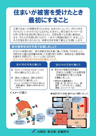 「チラシ」住まいが被害を受けたとき最初にすること チラシ