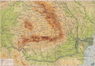 1960年代のルーマニア地図の画像