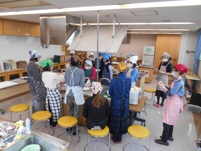 調理実習の写真