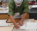 そば打ちの様子