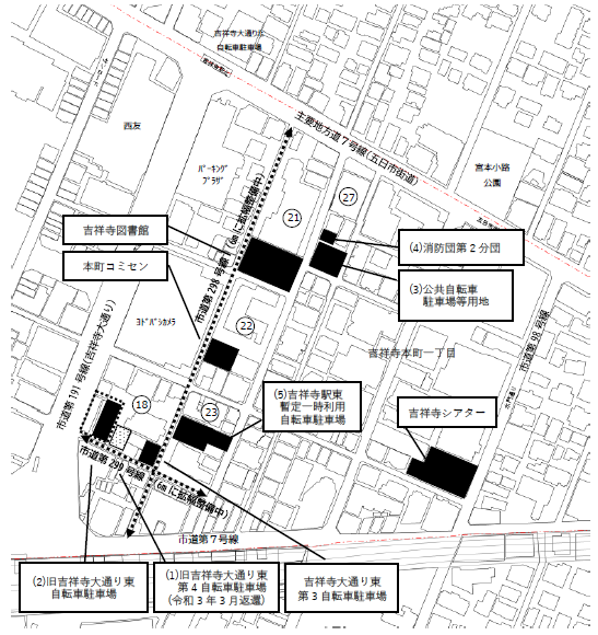 吉祥寺東部地区案内図