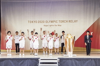 東京2020オリンピック聖火セレ ブレーションの写真