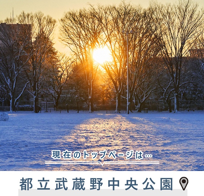 現在のトップページは...都立武蔵野中央公園