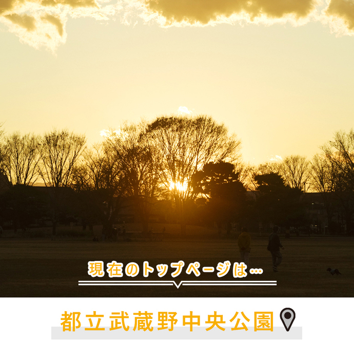 現在のトップページは..都立武蔵野中央公園