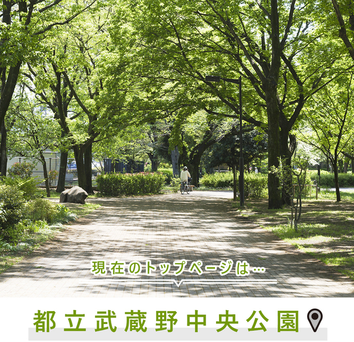 現在のトップページは..都立武蔵野中央公園