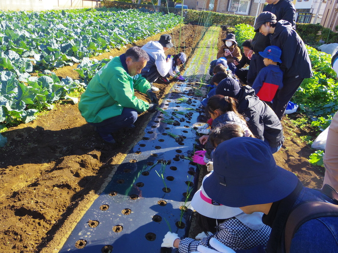 写真：農家見学会の様子