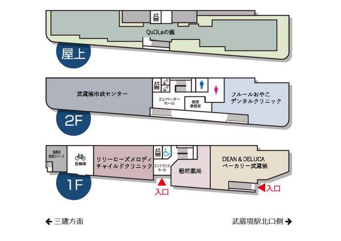 QuOLaのフロアマップ