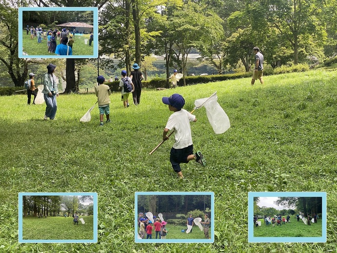 写真：釜の淵公園での自然観察