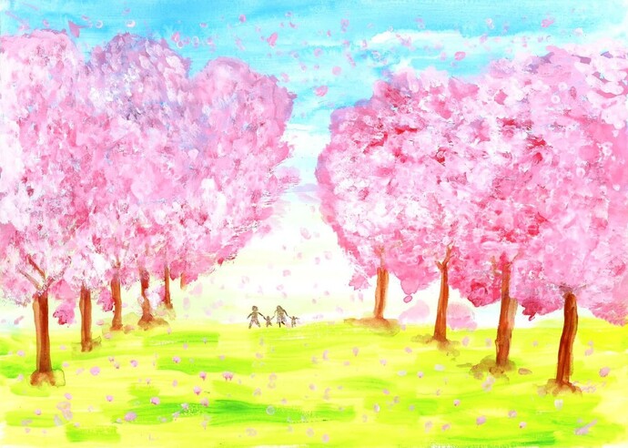 第33回武蔵野桜まつりイラストコンテスト優秀賞作品