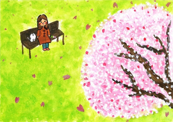 第33回武蔵野桜まつりイラストコンテスト佳作作品