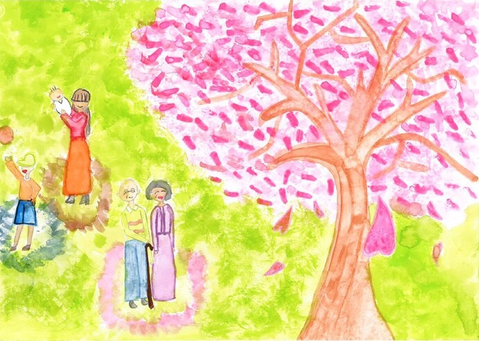 第33回武蔵野桜まつりイラストコンテスト佳作作品
