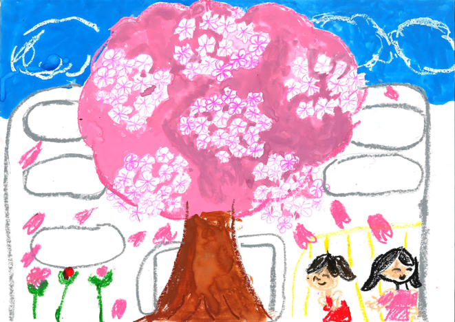 第34階武蔵野桜まつり ポスターイラストコンテスト 佳作作品です