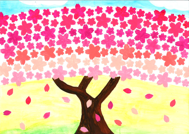 第34階武蔵野桜まつり ポスターイラストコンテスト 佳作作品です