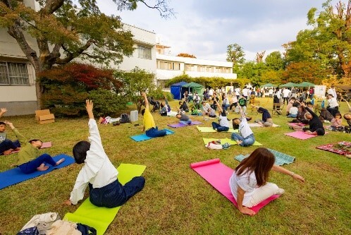 令和5年度社会実験(ヨガ)の写真