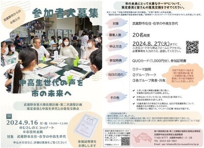 画像:参加者募集のチラシ