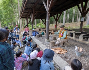 薪割り・火起こし指導