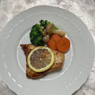 写真：魚のソテーレモンソース