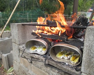 Advanced Camp 野外炊事の様子