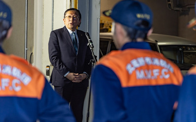 12月16日 火曜日 歳末消防特別警戒出発式の写真