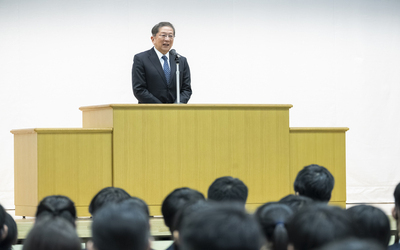 1月13日 火曜日 第一中学校新校舎完成を祝う会の写真