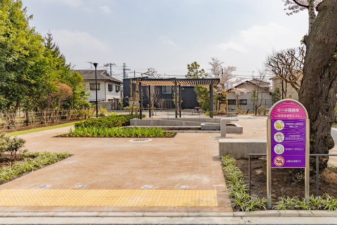 写真：十一小路緑地の様子