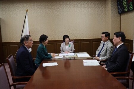 写真：高橋はるみ財務大臣政務官との協議の様子