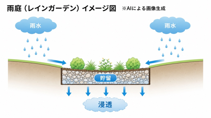 雨庭(レインガーデン)参考図(差し替え予定)