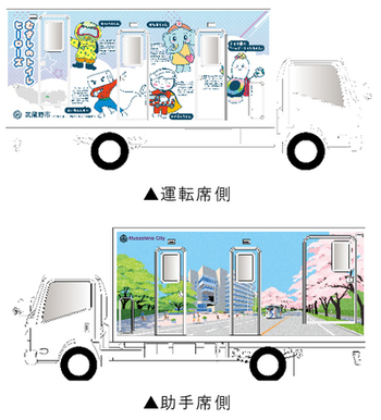 デザインイメージ 上段:運転席側 下段:助手席側