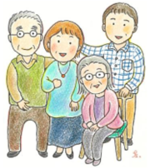 対象となる男女4人のイラストイメージ