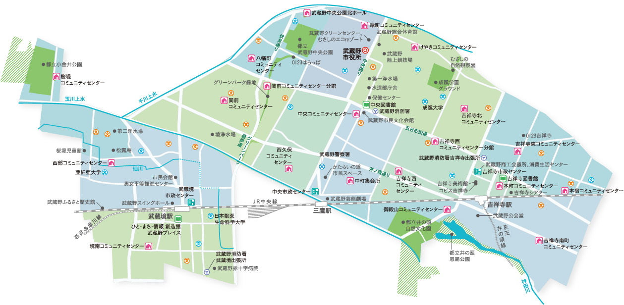 武蔵野市MAP
